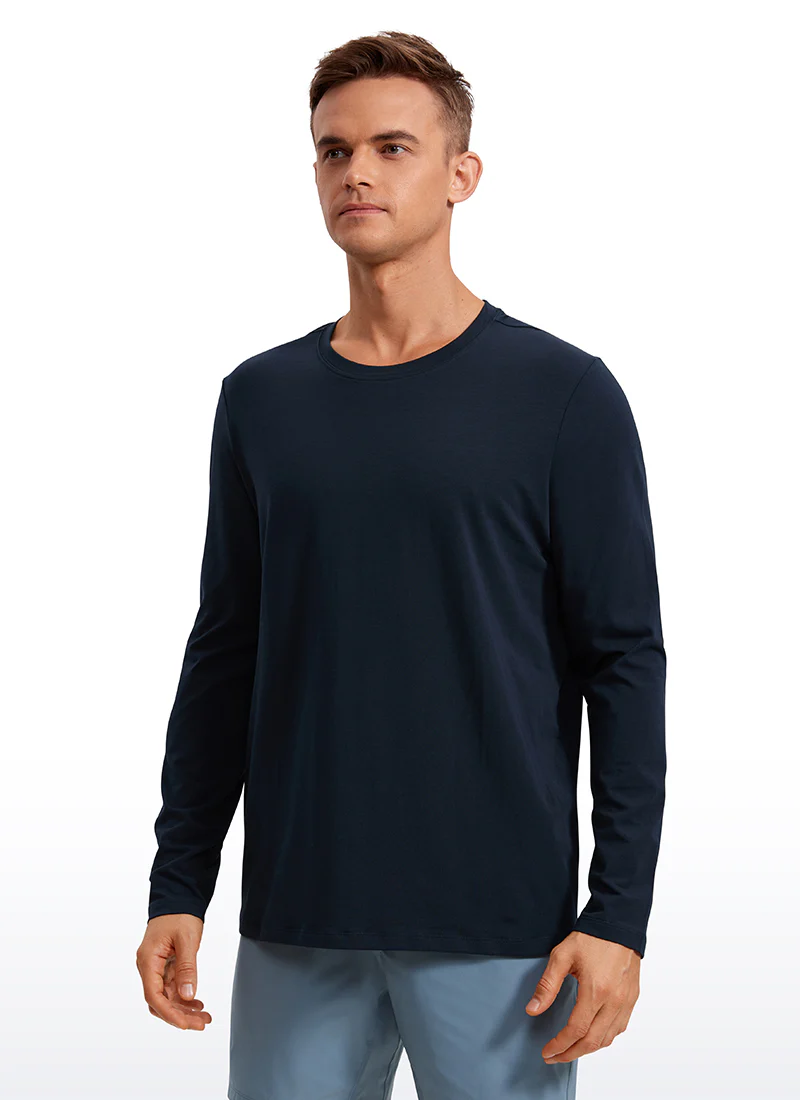 Pima Cotton Pro Long Sleeves Round Neck - Image 13