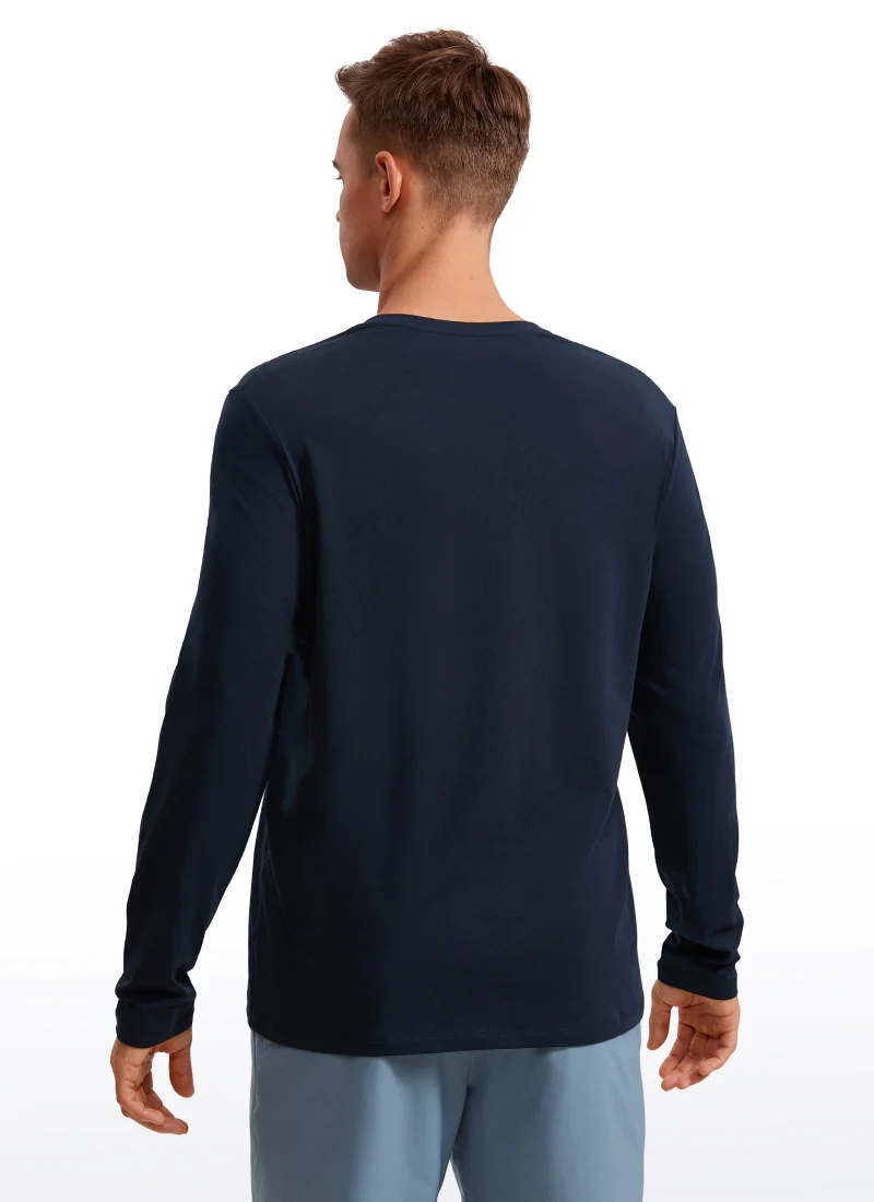 Pima Cotton Pro Long Sleeves Round Neck - Image 14