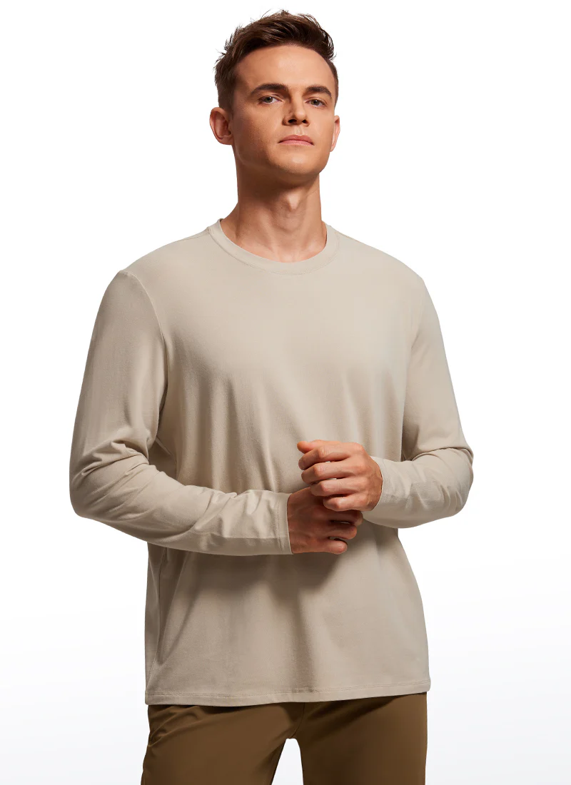 Pima Cotton Pro Long Sleeves Round Neck - Image 15