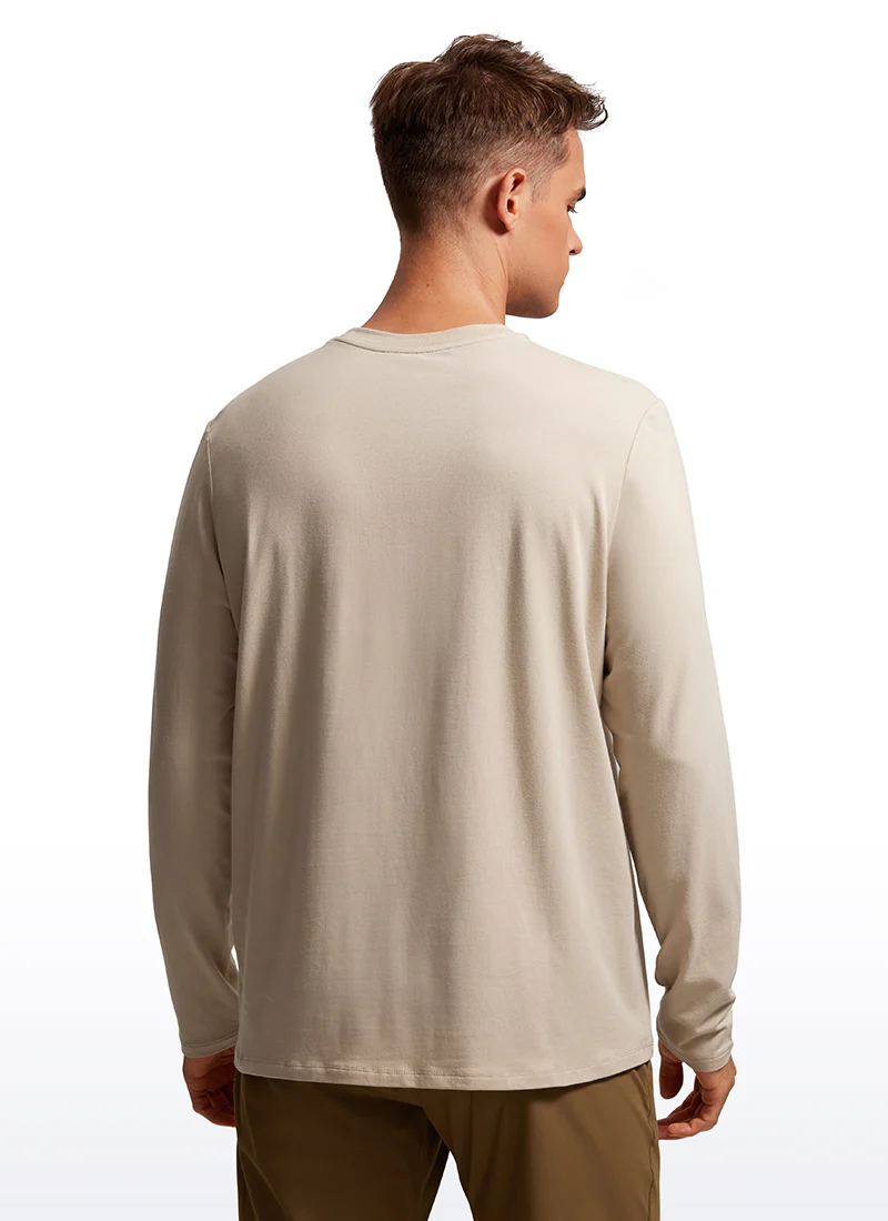 Pima Cotton Pro Long Sleeves Round Neck - Image 16