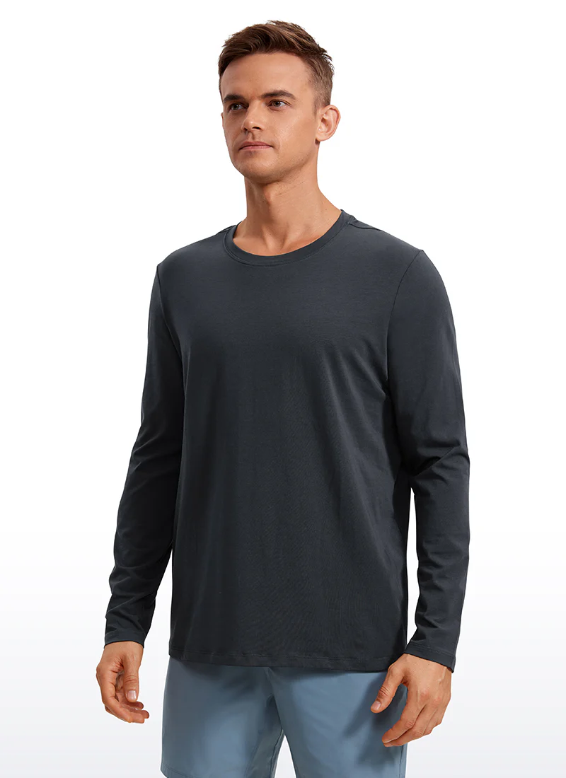 Pima Cotton Pro Long Sleeves Round Neck - Image 9