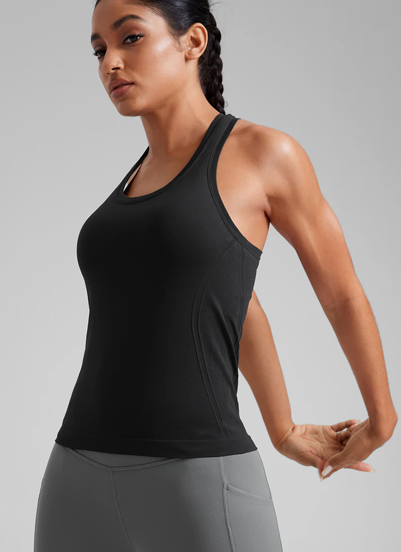 Seamless Racerback Scoop Neck Tank - Image 15
