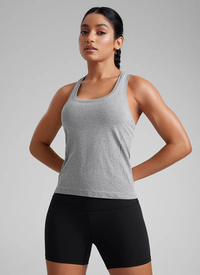 Seamless Racerback Scoop Neck Tank - Image 2