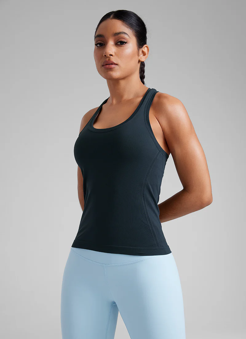 Seamless Racerback Scoop Neck Tank - Image 22