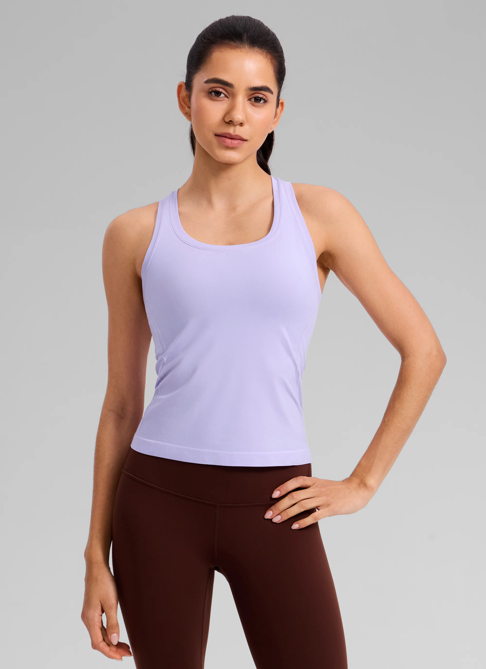 Seamless Racerback Scoop Neck Tank - Image 46