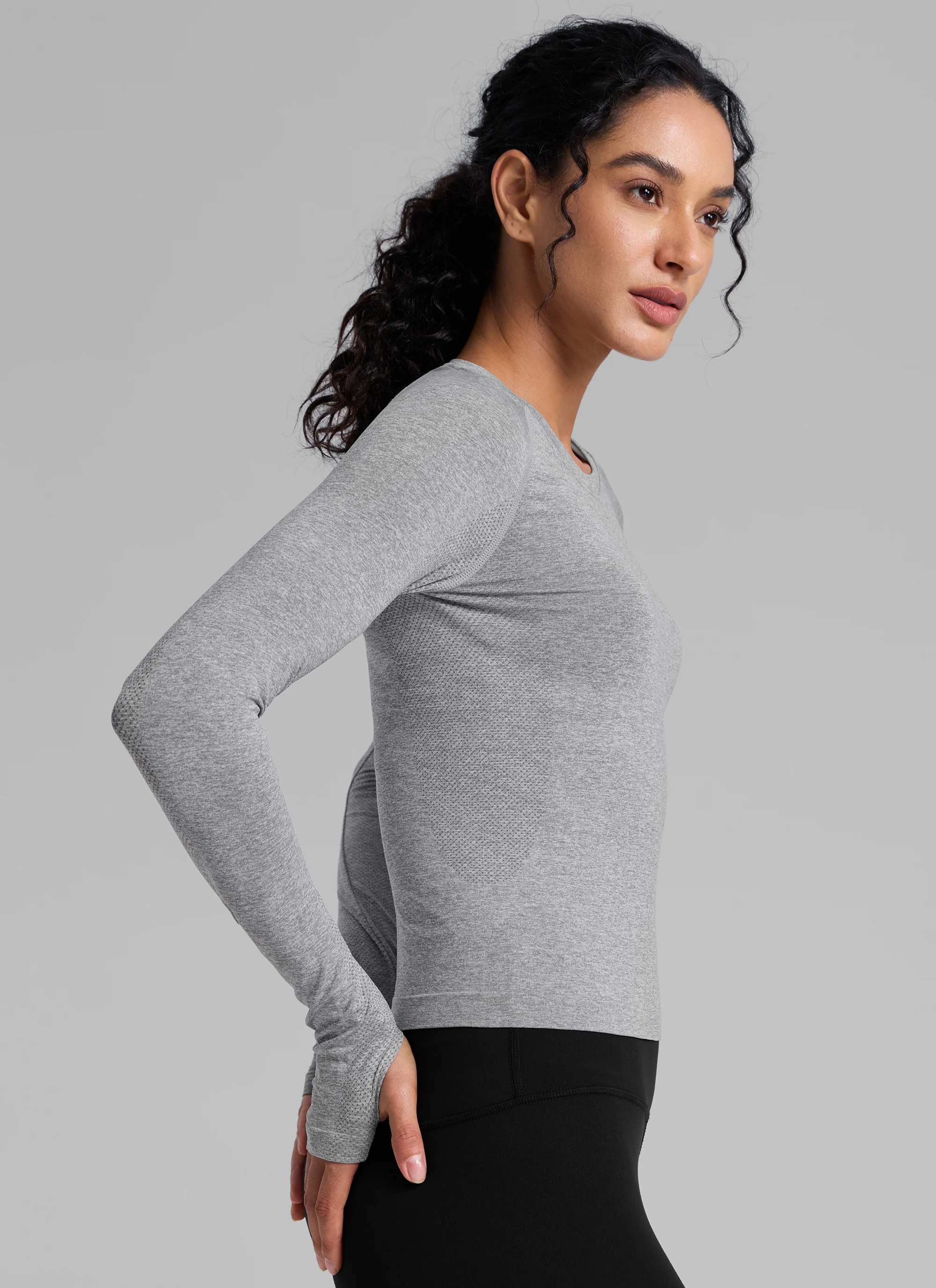 Seamless Thumbhole Long Sleeve - Image 4