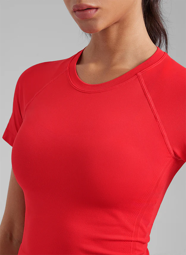 Seamless Crew Neck Cropped Short Sleeve - Image 31