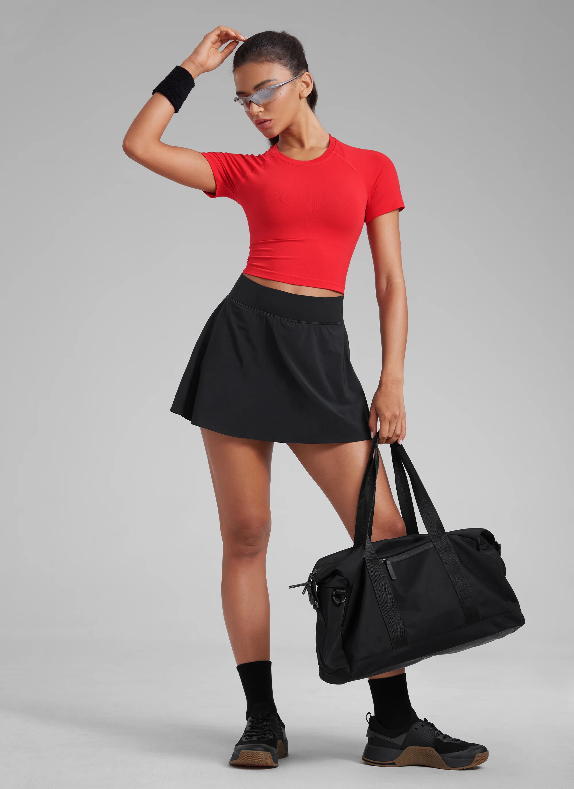 Seamless Crew Neck Cropped Short Sleeve - Image 32