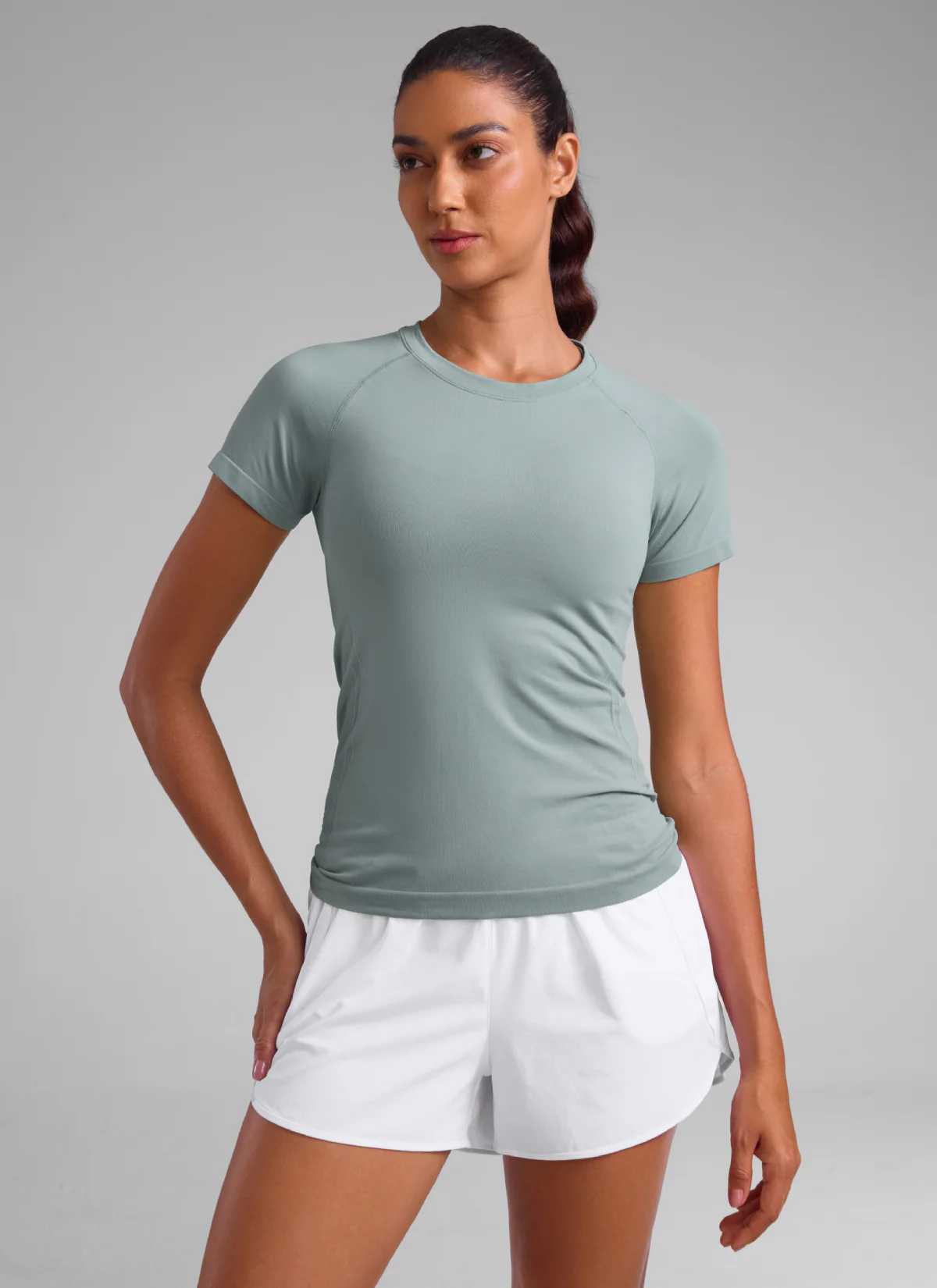 Seamless Hip Length Short Sleeve - Image 11