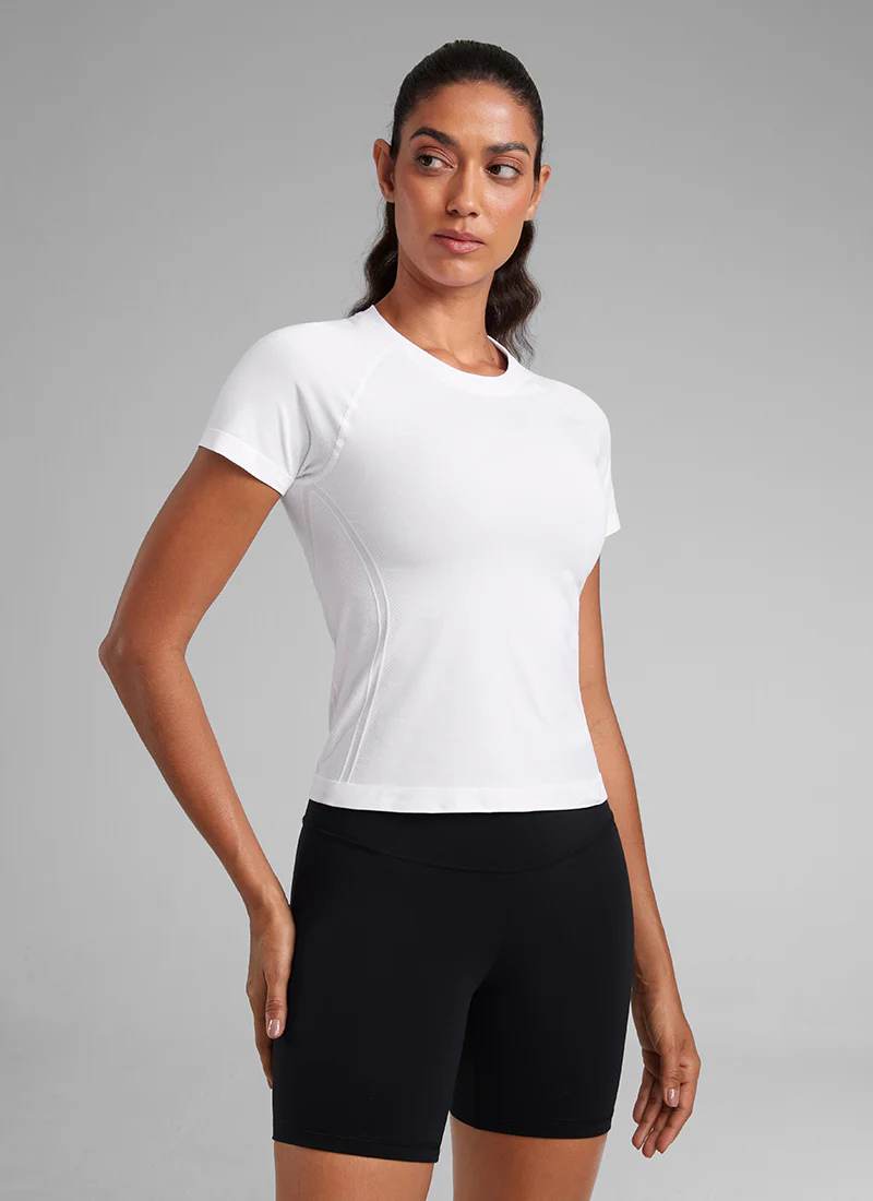 Seamless Waist Length Crewneck Short Sleeve - Image 12