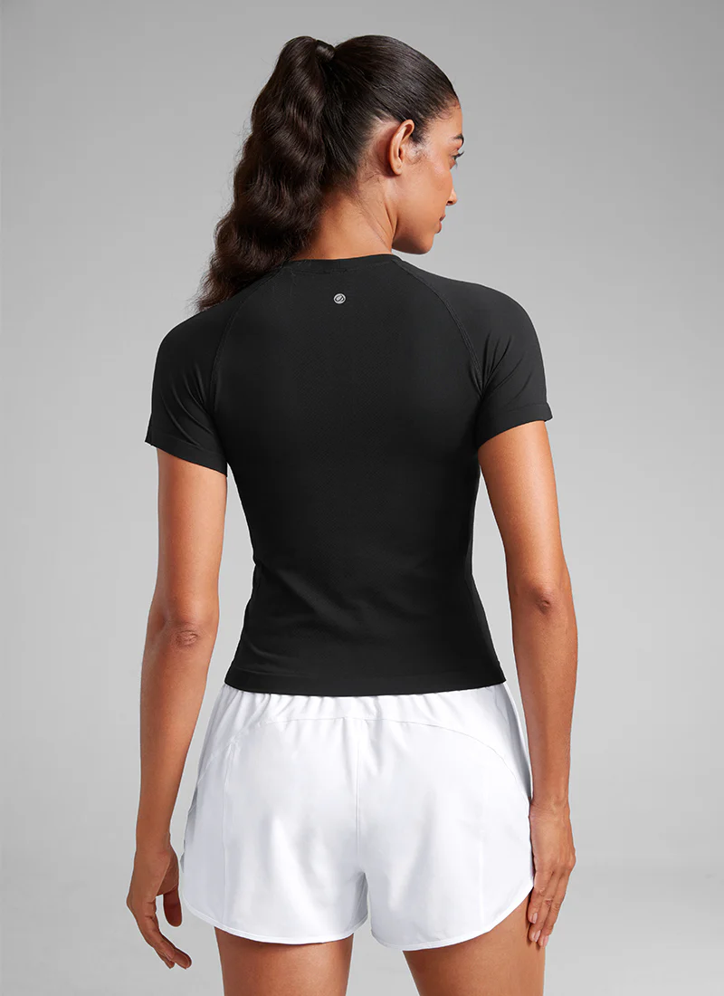 Seamless Waist Length Crewneck Short Sleeve - Image 8