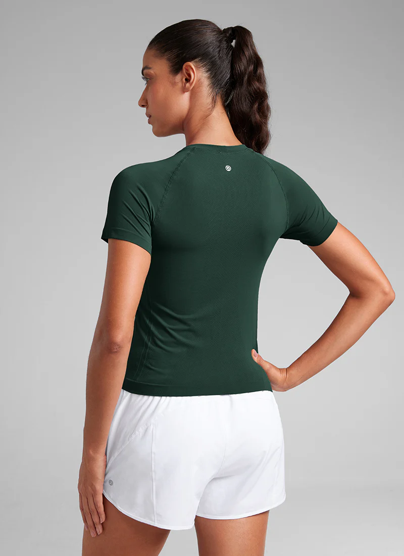 Seamless Waist Length Crewneck Short Sleeve - Image 11