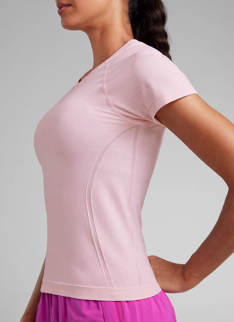 Seamless Waist Length Crewneck Short Sleeve - Image 7