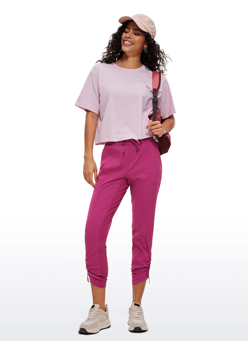 Striped Cinched Leg Pocket Pant 27'' - Image 45