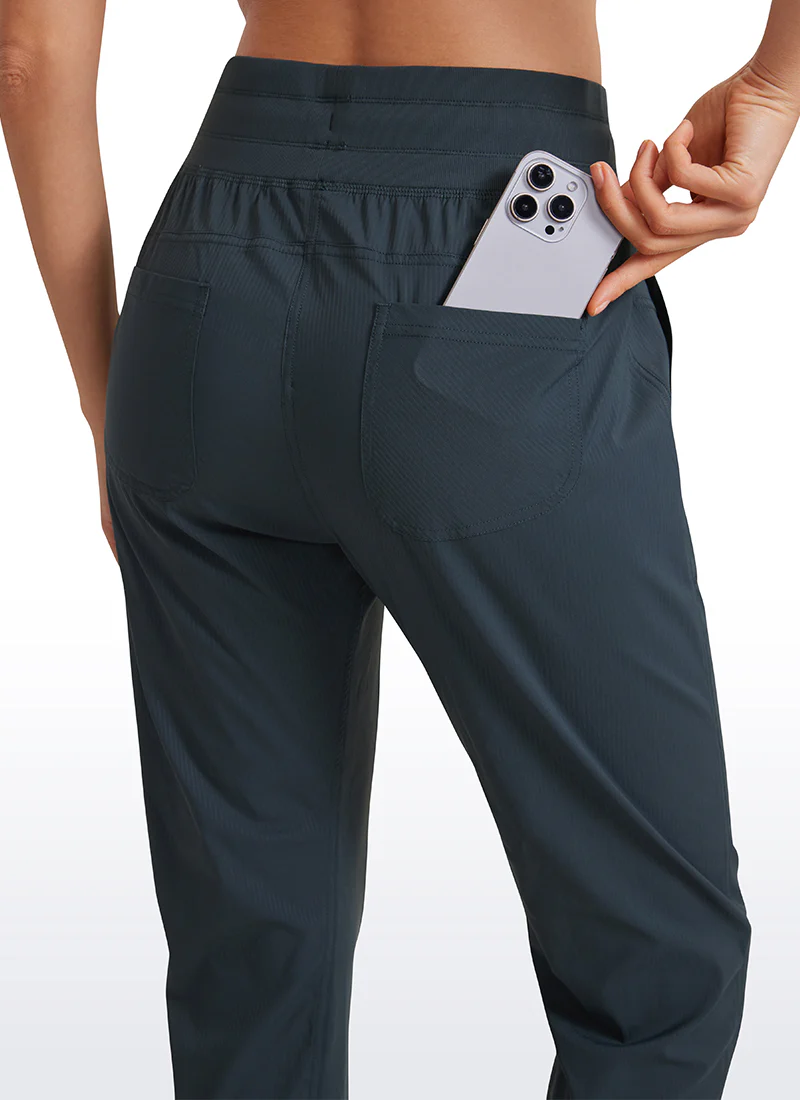 Striped Pants with Pockets 25''- Cinched Leg - Image 9