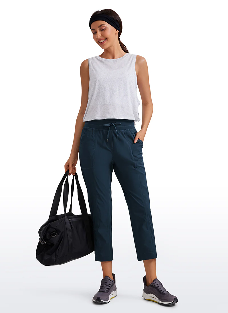 Striped Pants with Pockets 25''- Cinched Leg - Image 3
