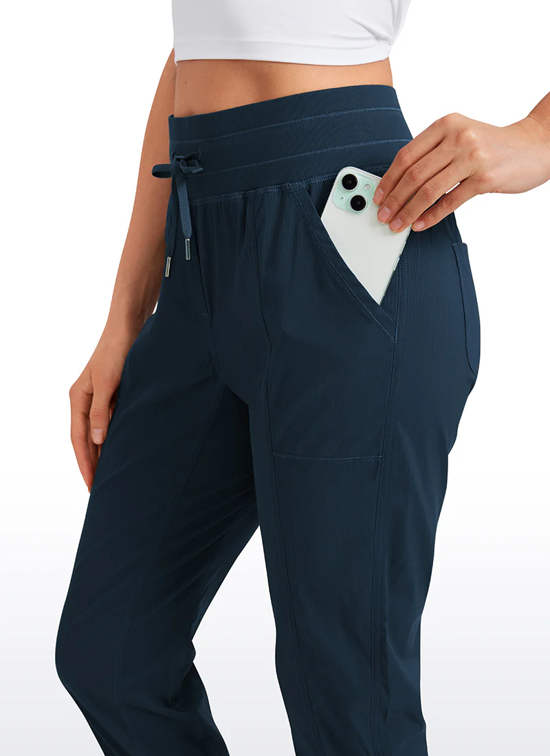Striped Pants with Pockets 25''- Cinched Leg - Image 4