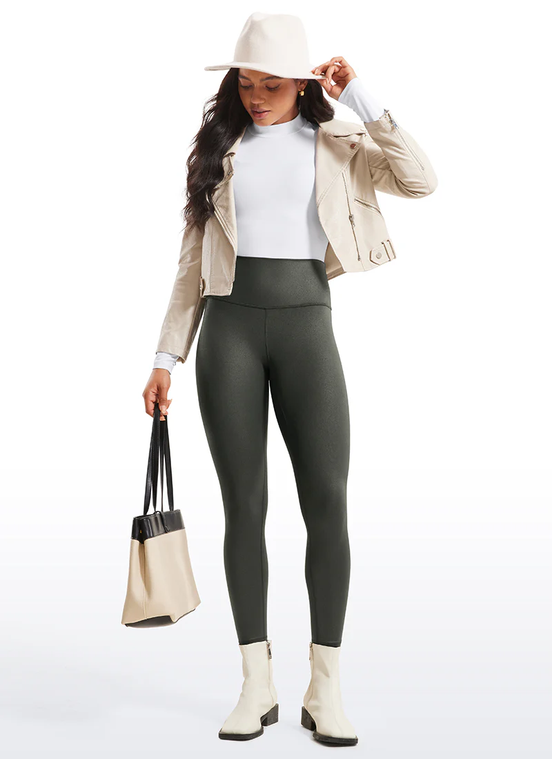 Matte Faux Leather Legging 25'' - Image 8