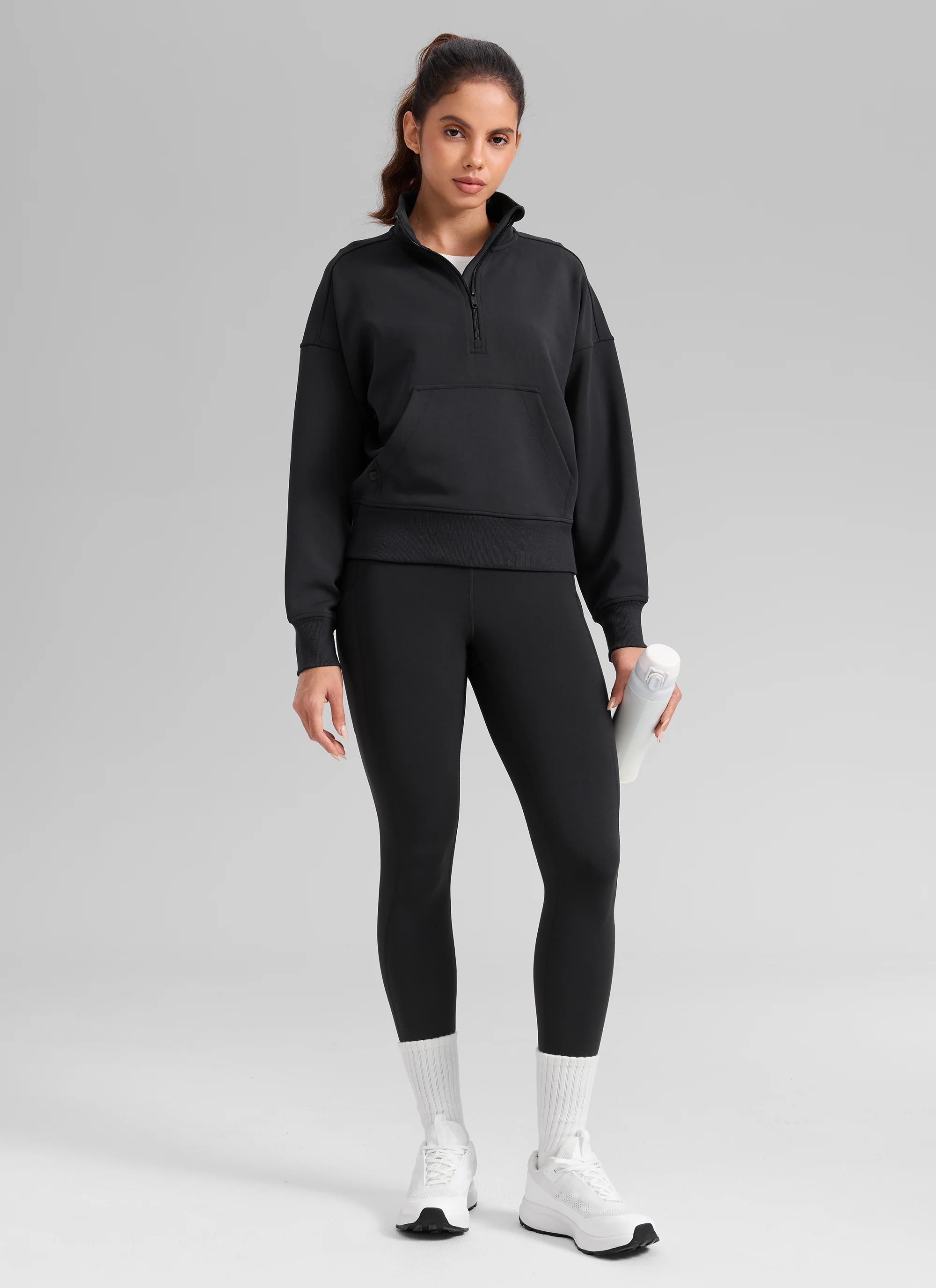 Water Resistant Fleece Lined Pocket Legging 28" - Image 3