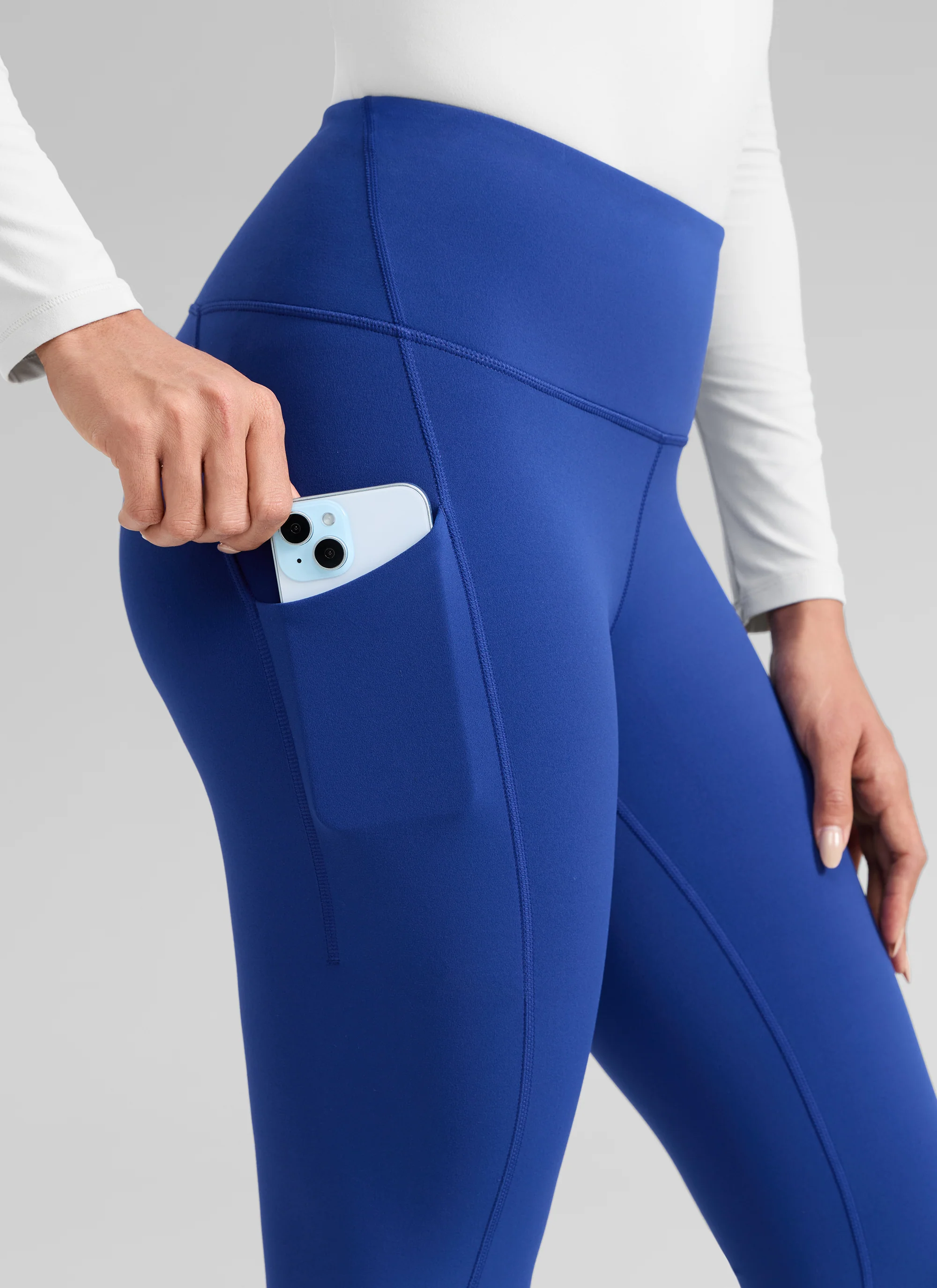 Water Resistant Fleece Lined Pocket Legging 28" - Image 9