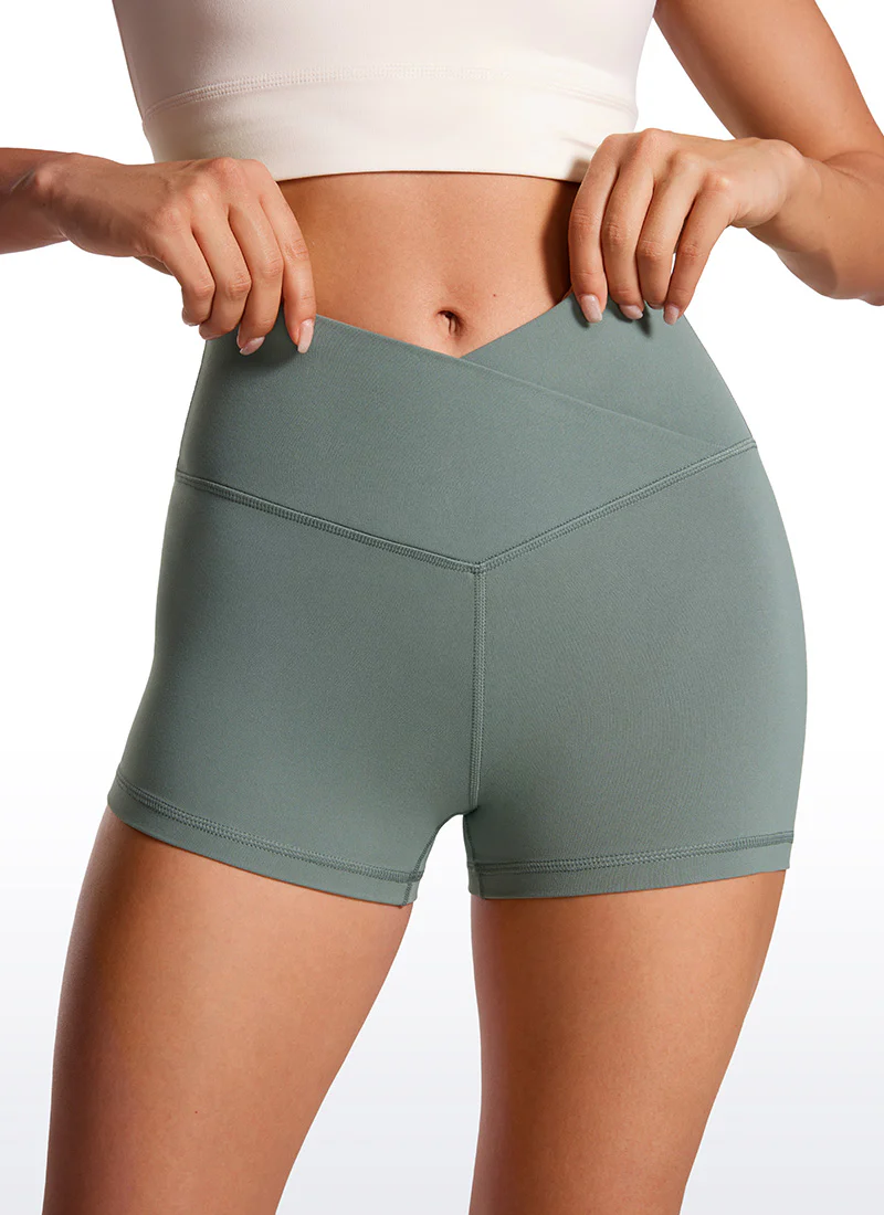 Butterluxe V Cross Waist Shorts 3" - Image 4