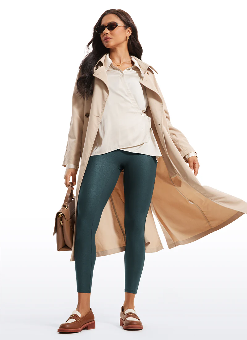 Faux Leather No Front Seam Legging 25'' - Image 17