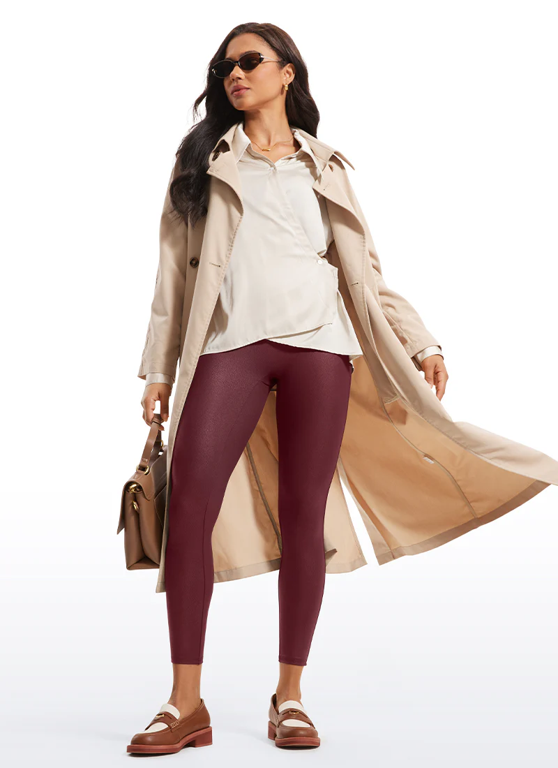 Faux Leather No Front Seam Legging 25'' - Image 22