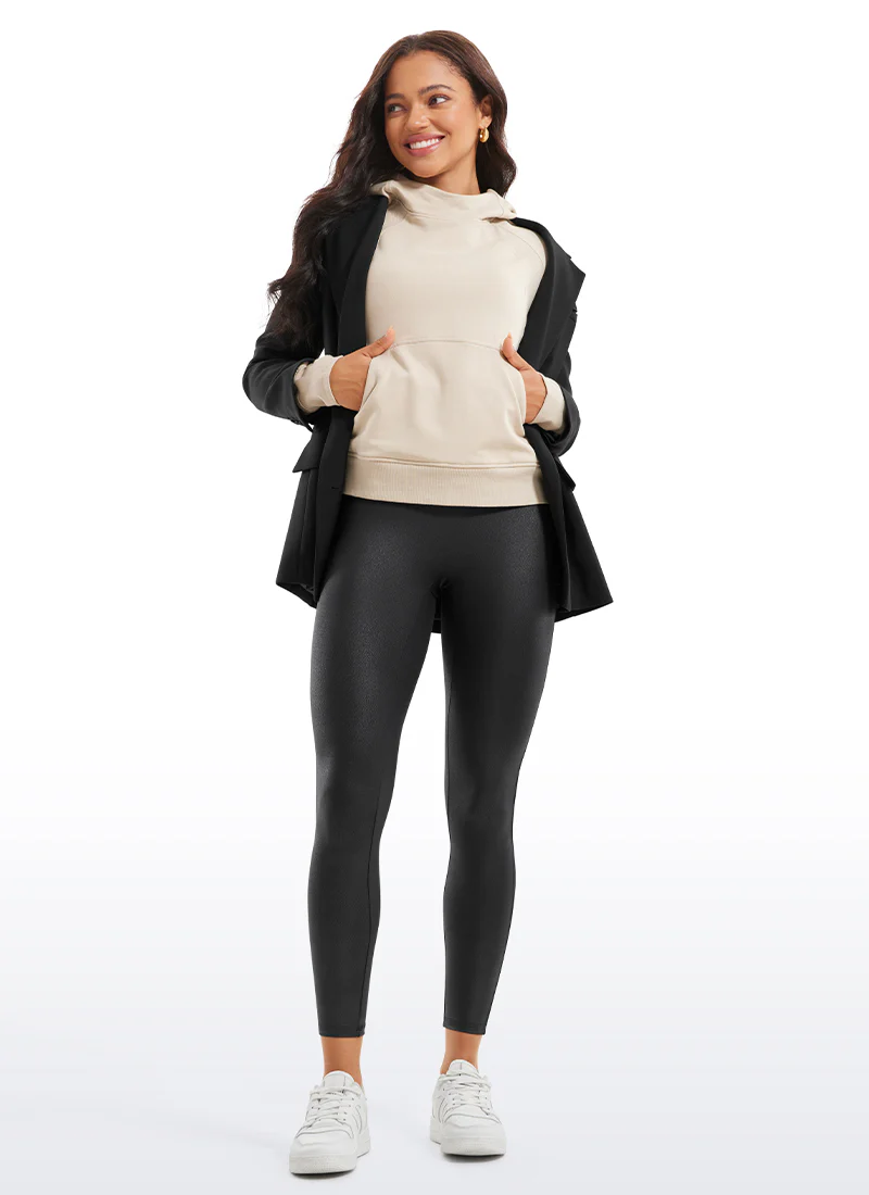 Faux Leather No Front Seam Legging 25'' - Image 8