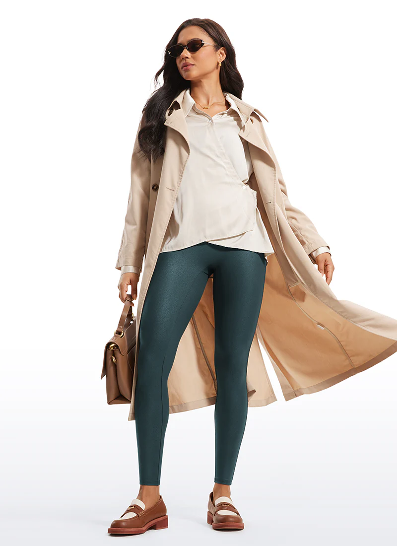 Faux Leather No Front Seam Legging 28'' - Image 7