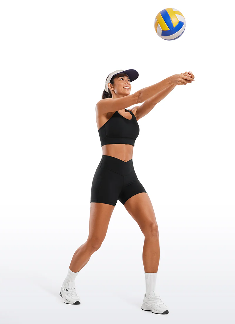 Butterluxe Yoga Pockets Shorts 4''- V Cross Waist - Image 7