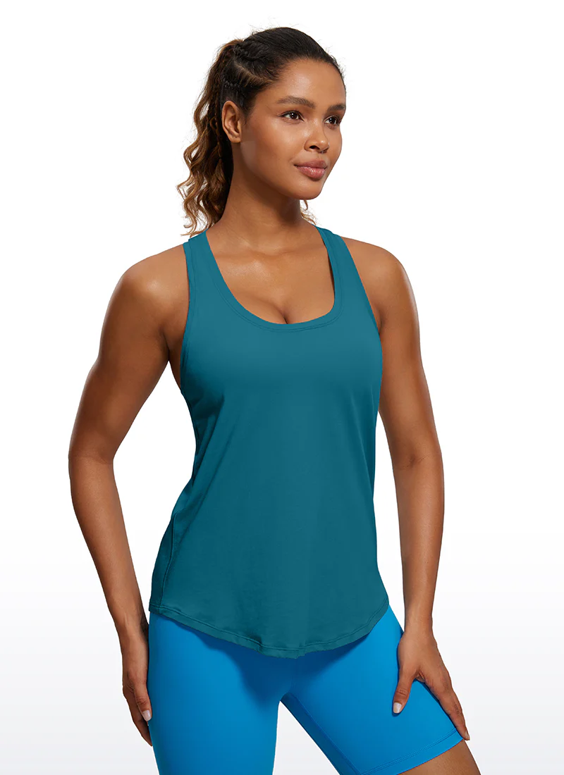 Pima Cotton Hip Length Racerback Tank - Image 12
