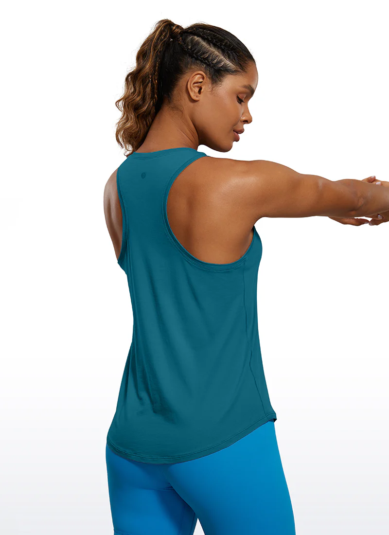 Pima Cotton Hip Length Racerback Tank - Image 13