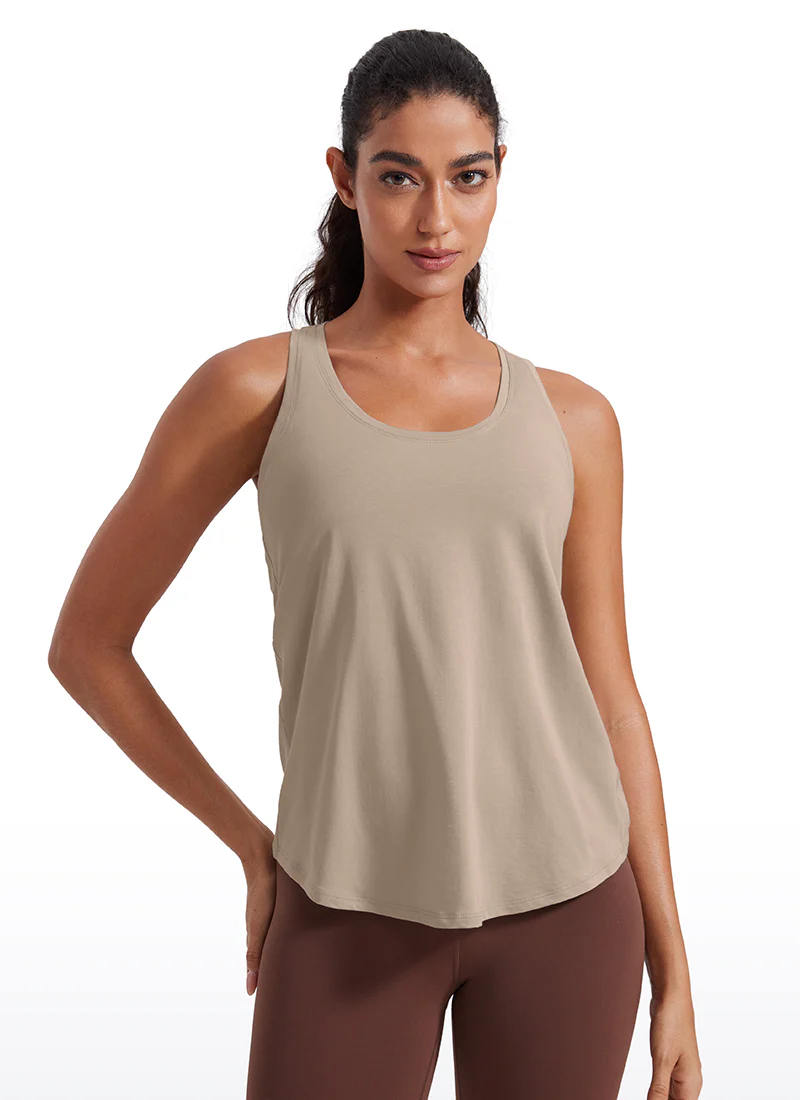 Pima Cotton Hip Length Racerback Tank - Image 24
