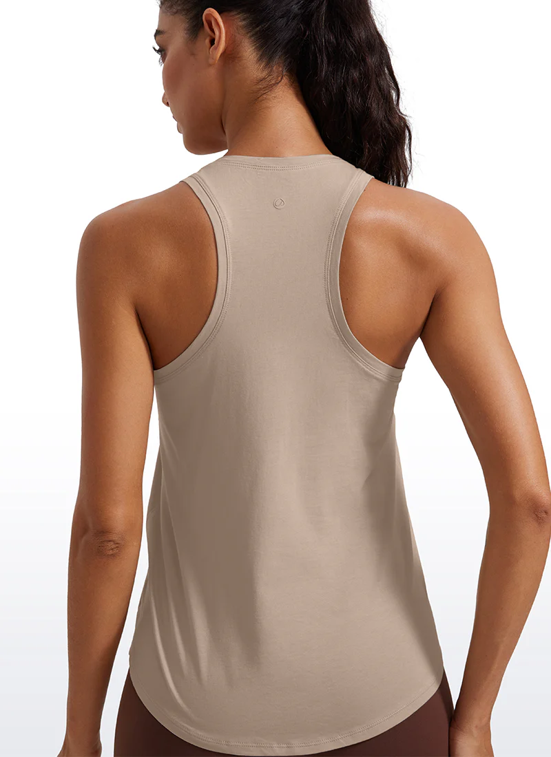 Pima Cotton Hip Length Racerback Tank - Image 27