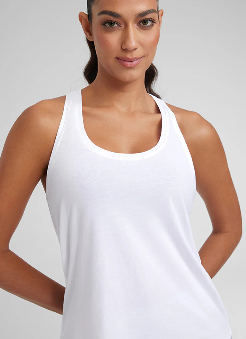 Pima Cotton Hip Length Racerback Tank - Image 8