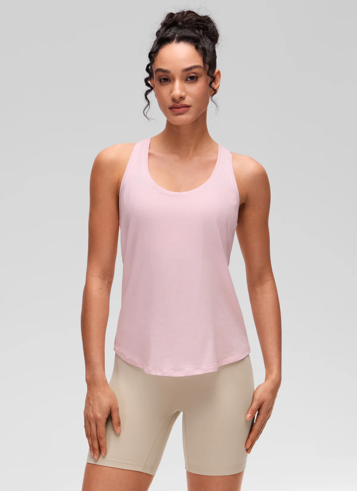 Pima Cotton Hip Length Racerback Tank - Image 4