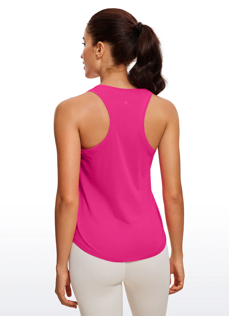 Pima Cotton Hip Length Racerback Tank - Image 14
