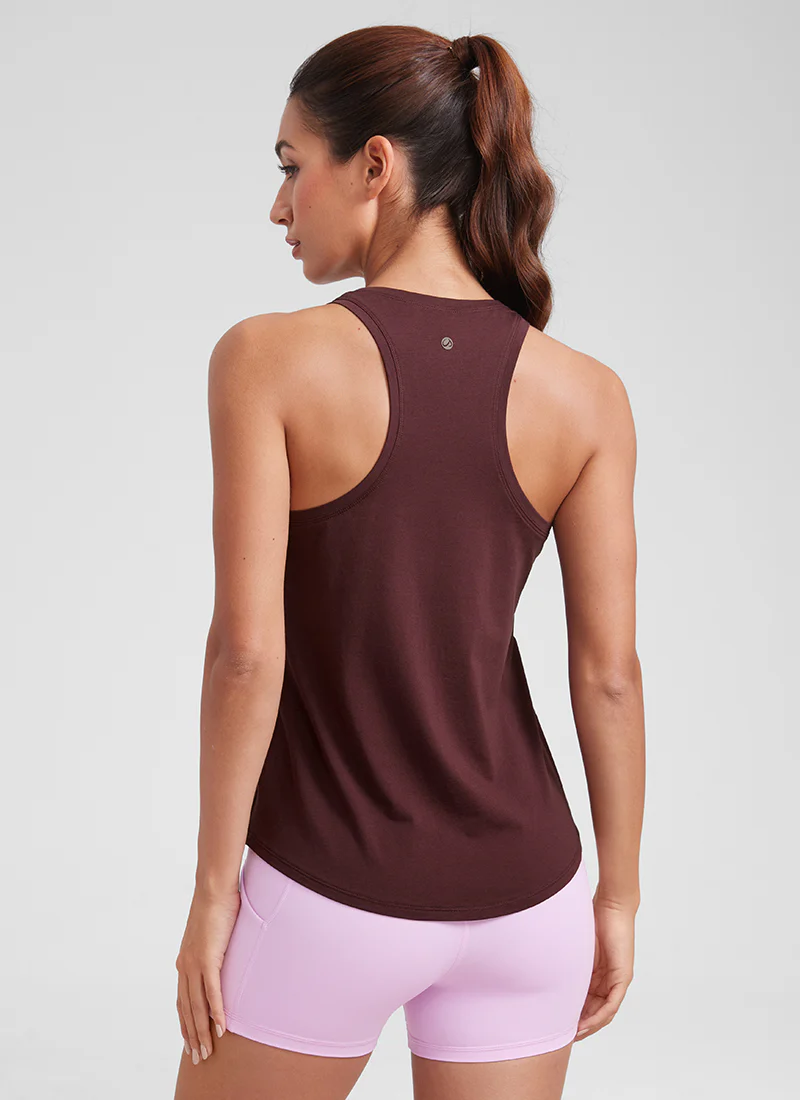 Pima Cotton Hip Length Racerback Tank - Image 25