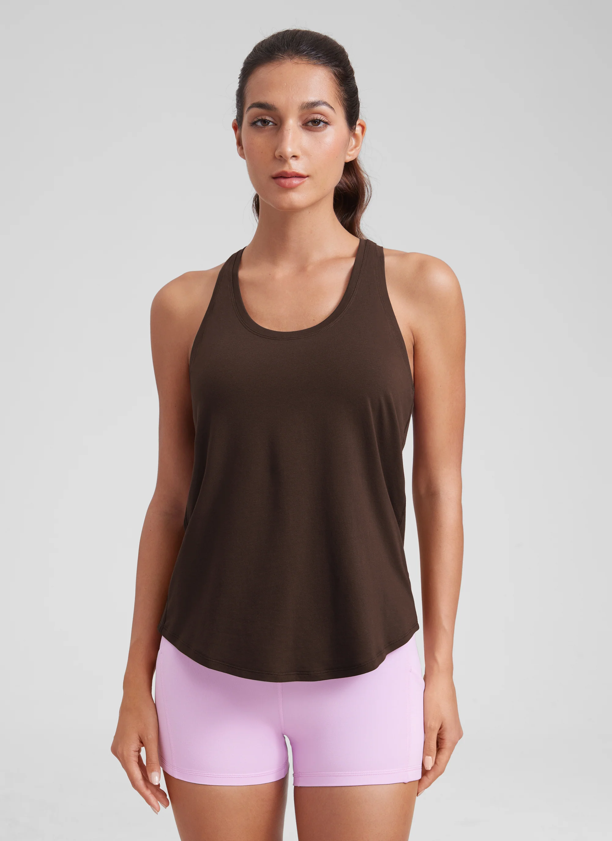Pima Cotton Hip Length Racerback Tank - Image 28