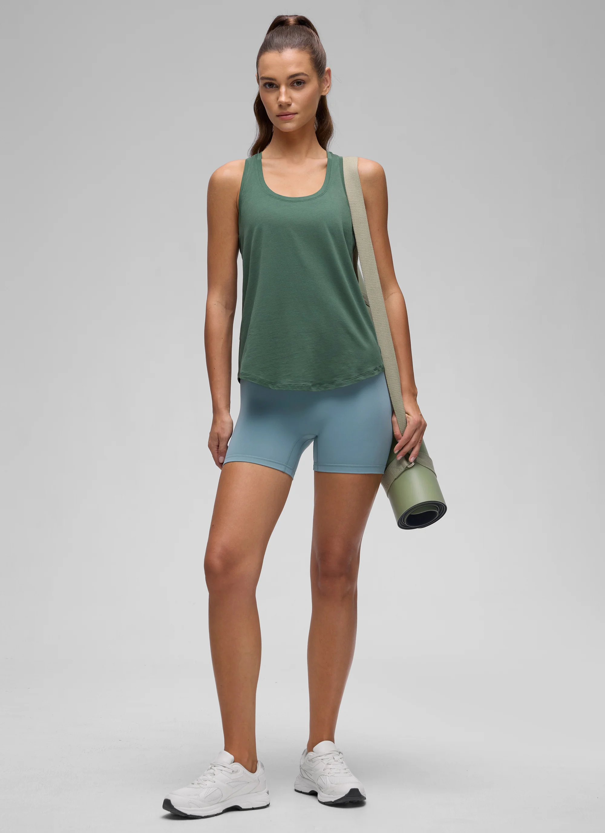 Pima Cotton Hip Length Racerback Tank - Image 3
