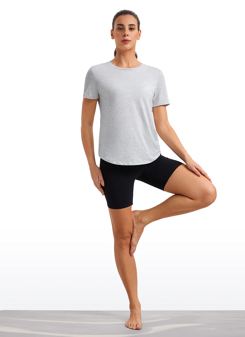 Pima Cotton Round Neck Short Sleeve - Image 11