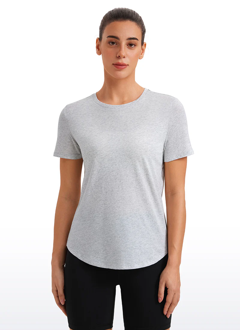 Pima Cotton Round Neck Short Sleeve - Image 9