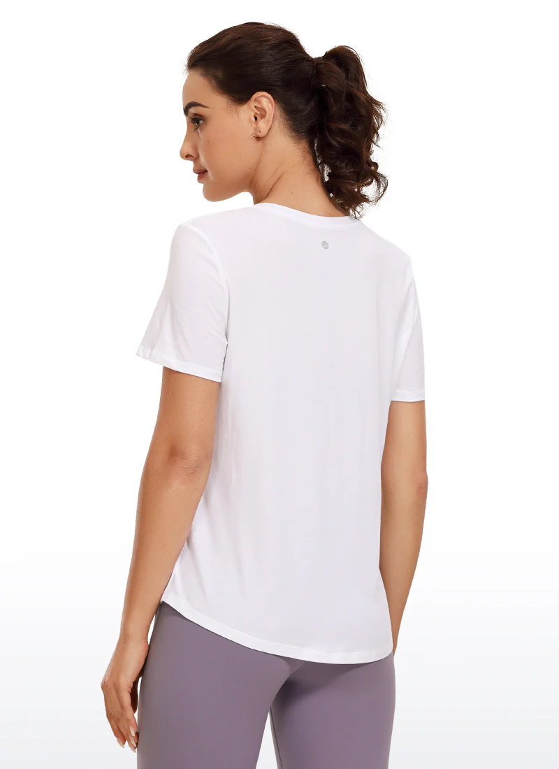Pima Cotton Round Neck Short Sleeve - Image 14