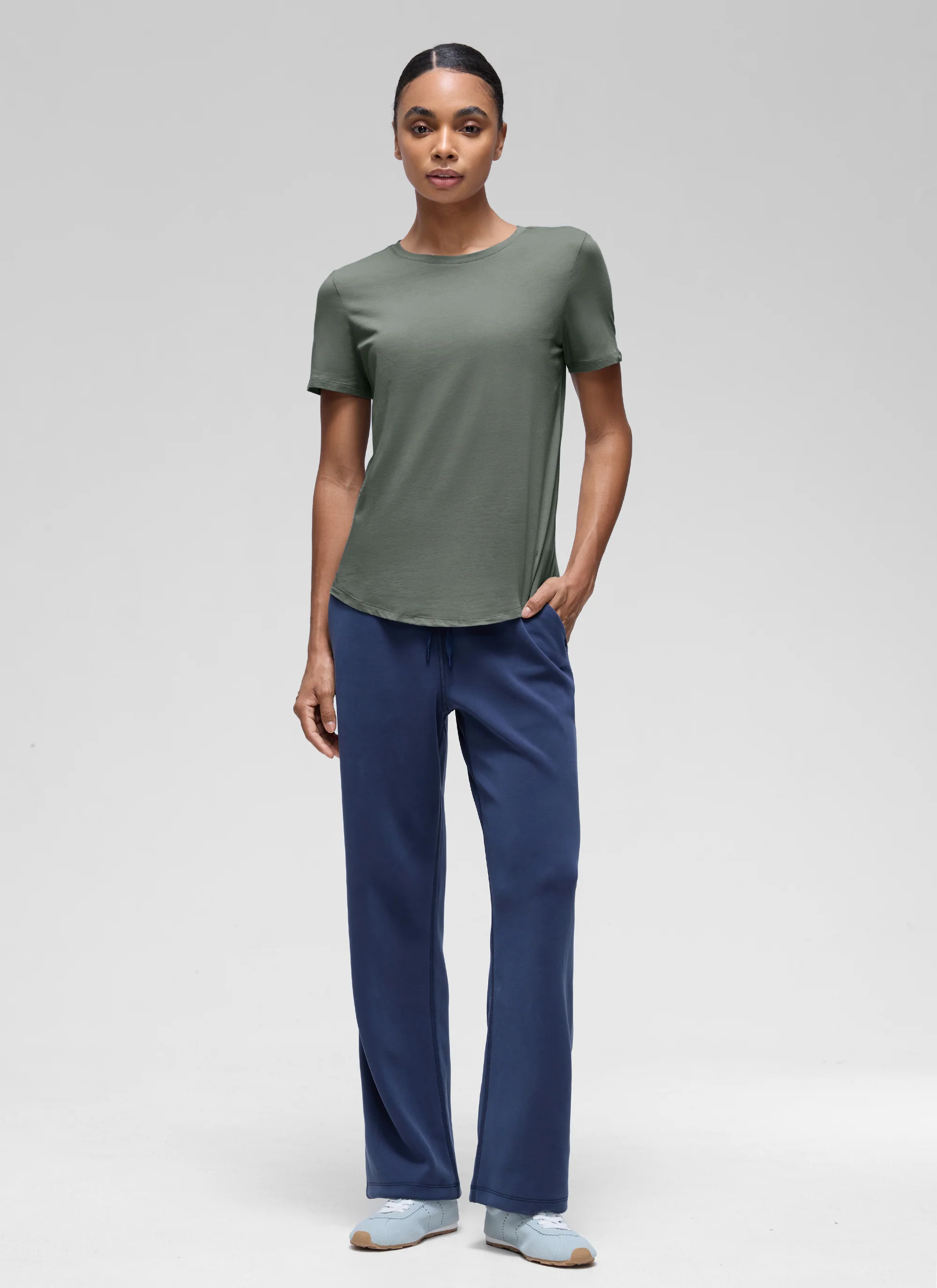 Pima Cotton Round Neck Short Sleeve - Image 3