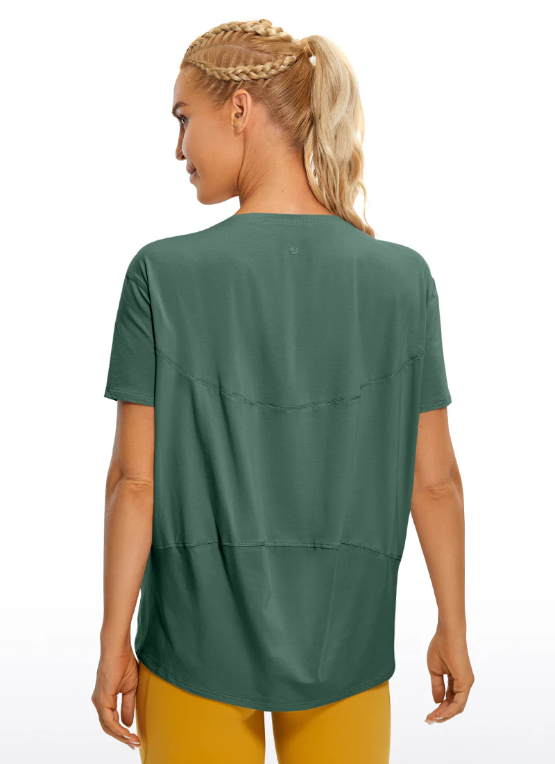 Pima Cotton Boat Neck Short Sleeve - Image 16