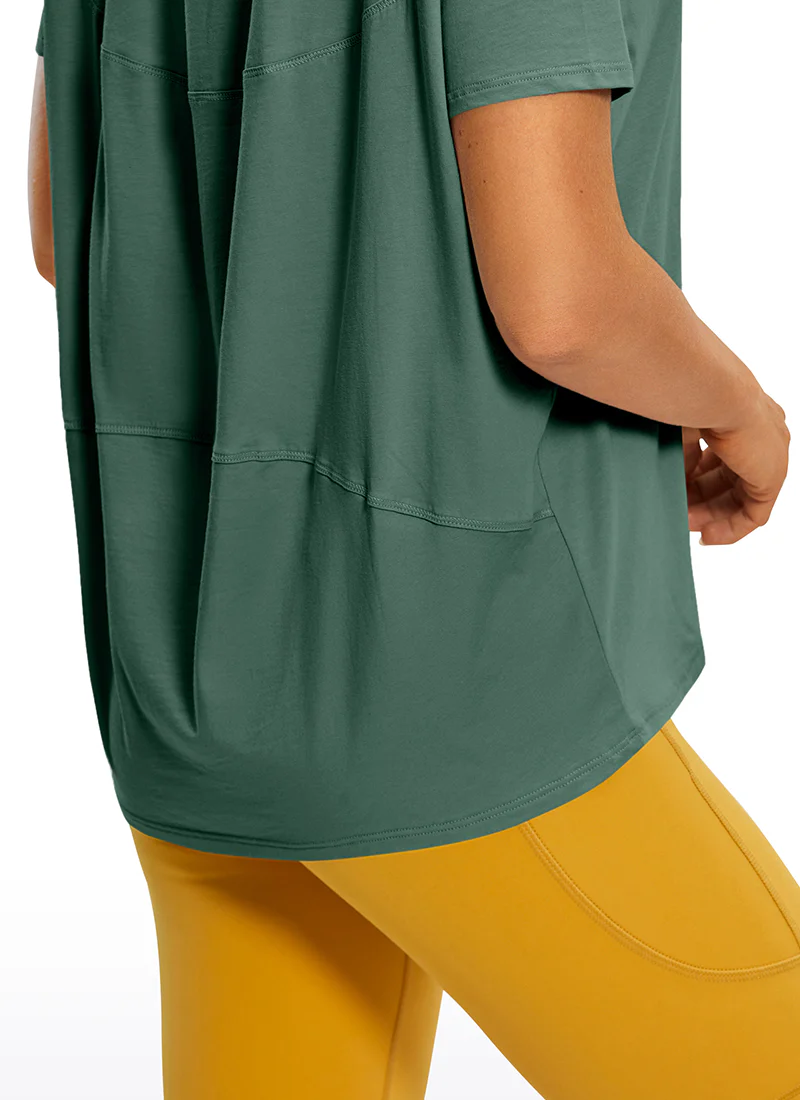 Pima Cotton Boat Neck Short Sleeve - Image 17