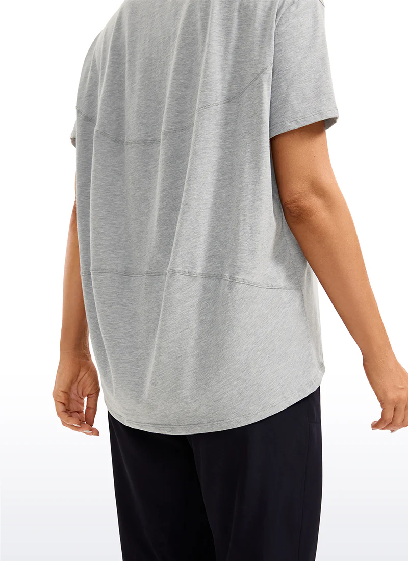 Pima Cotton Boat Neck Short Sleeve - Image 24