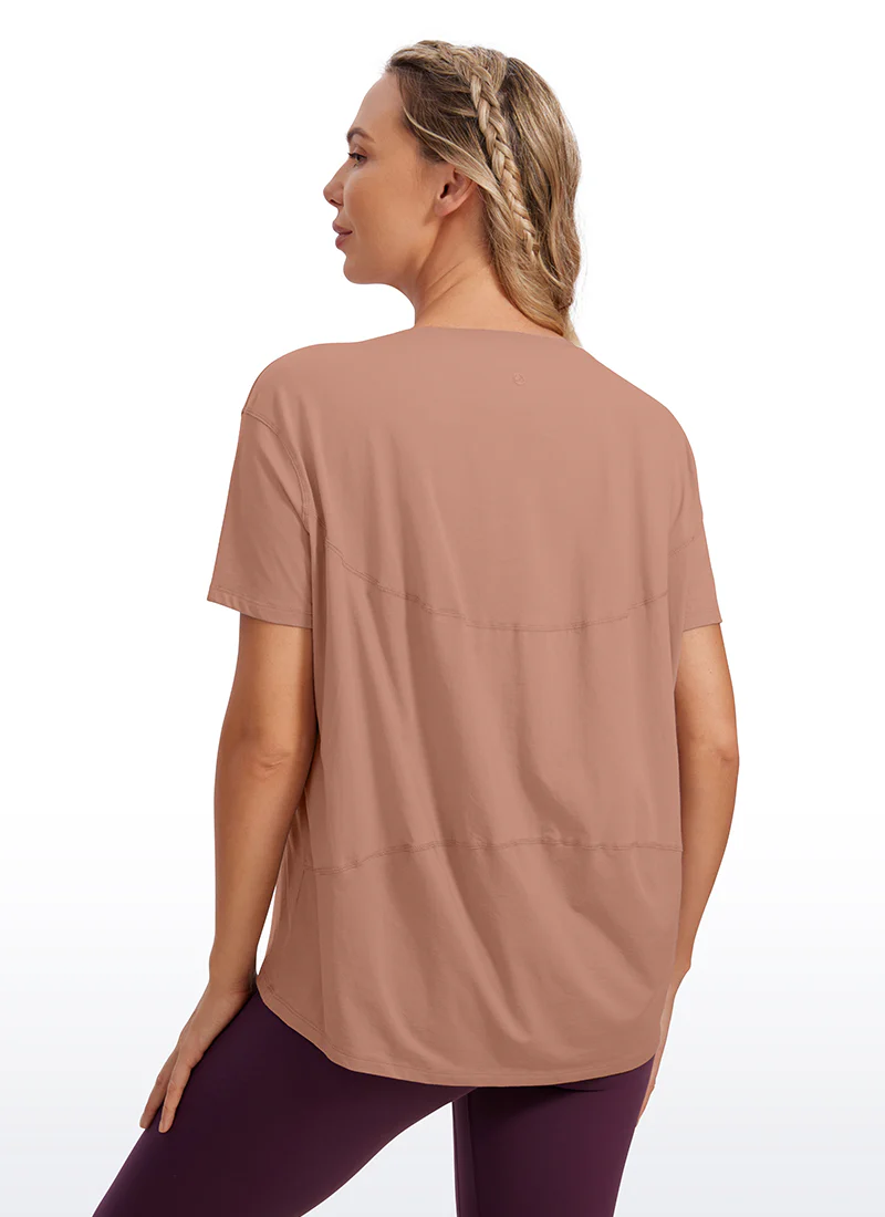 Pima Cotton Boat Neck Short Sleeve - Image 26