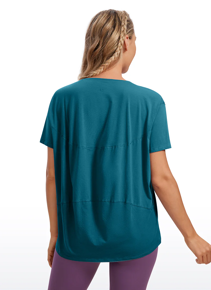 Pima Cotton Boat Neck Short Sleeve - Image 29