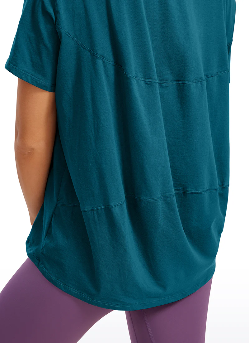 Pima Cotton Boat Neck Short Sleeve - Image 30